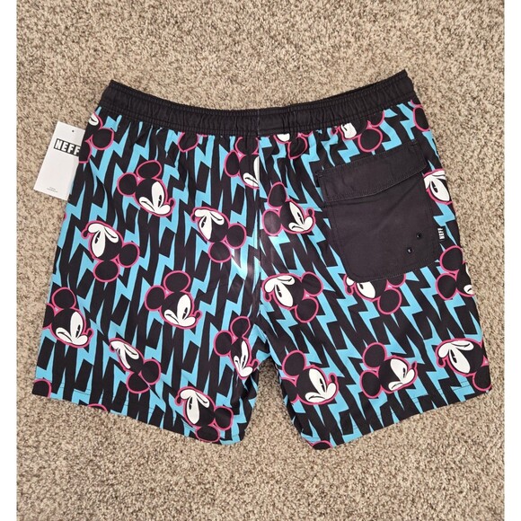 MENS NEFF DISNEY MICKEY MOUSE SWIM BOARD SHORTS SIZE L - Picture 2 of 7